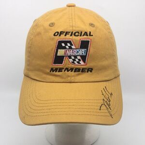 Official NASCAR Member signed autographed baseball cap hat 100% cotton